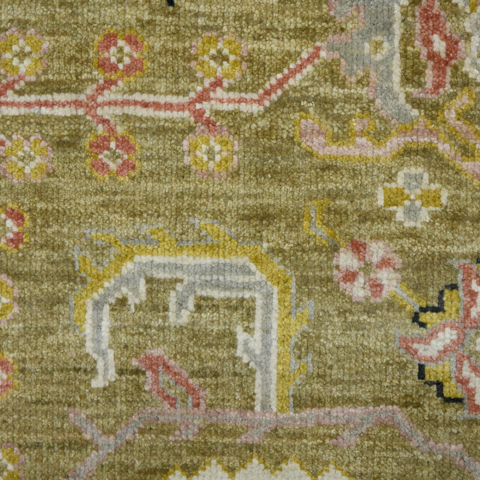 Bristol Harrow Area Rug, Gold, 9' x 12', Bordered