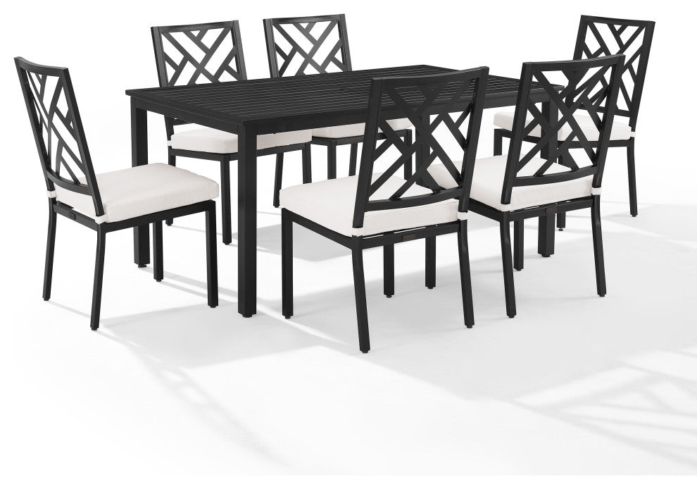 Locke 7Pc Outdoor Dining Set Table, 6 Chairs