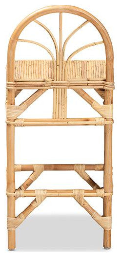 Seville Modern Natural Finished Rattan Counter Stool