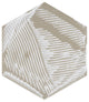 Cassis Hex Porcelain Floor and Wall Tile Sample, Black