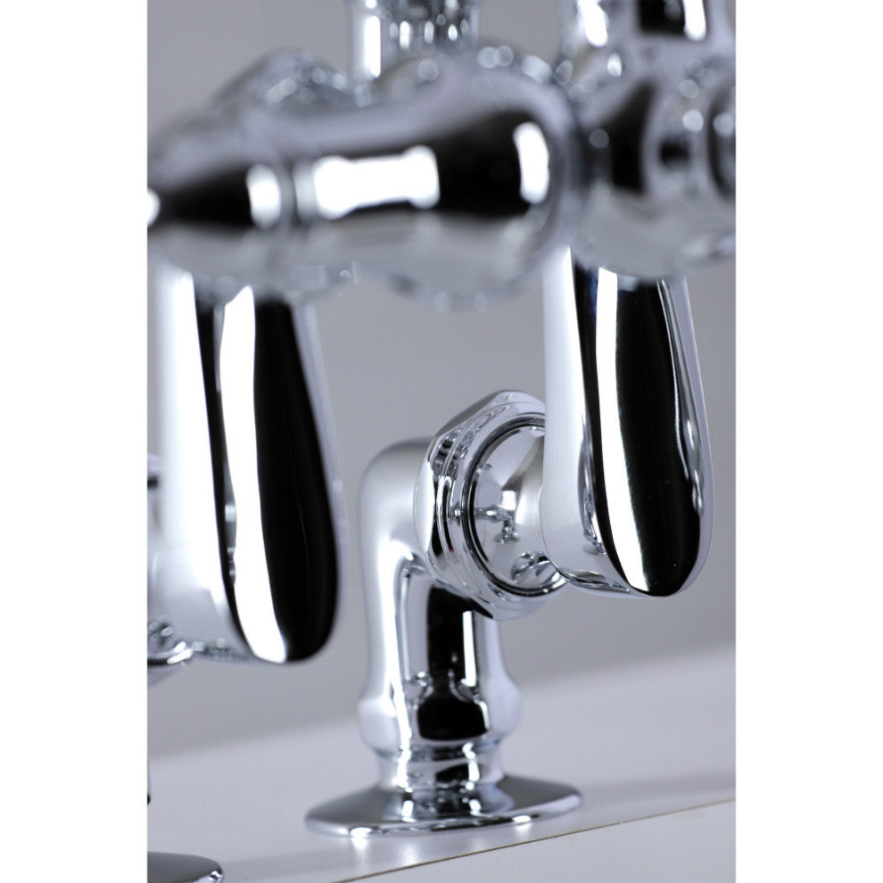 CC616T1 Clawfoot Tub Faucet With Hand Shower, Polished Chrome