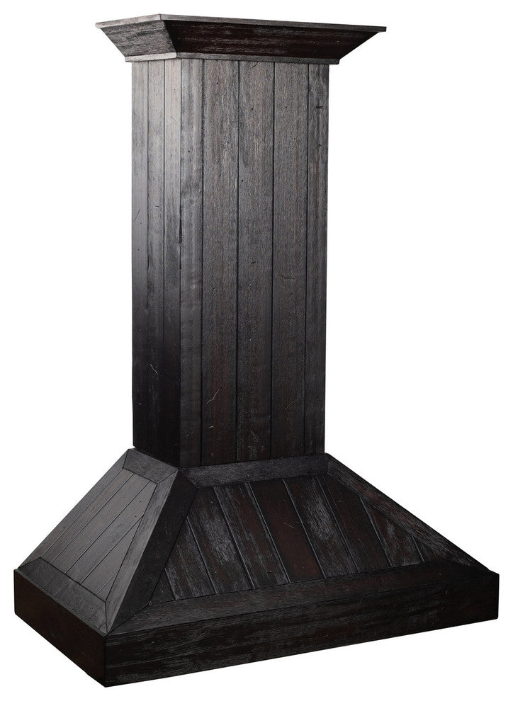 ZLINE 30" Wooden Wall Mount Range Hood in Rustic Dark Finish (KPDD-30)