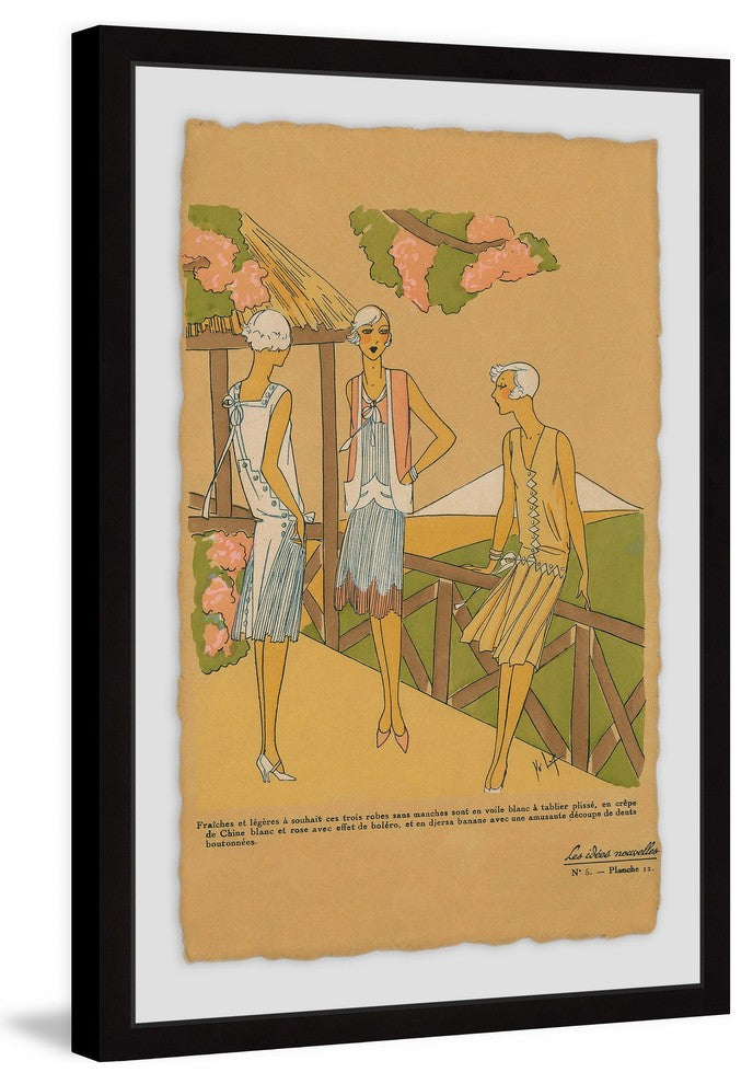 "On the Terrace" Framed Painting Print, 20"x30"