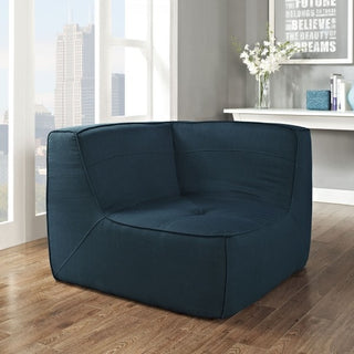 Modern Azure Align Upholstered Corner Sofa