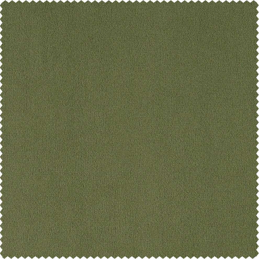 Signature Basque Green Blackout Velvet Fabric Sample, 4Wx4L