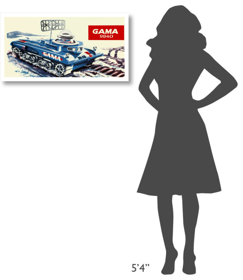"Gama 9940 Space Tank" Digital Paper Print by Retrotrans, 32"x17"
