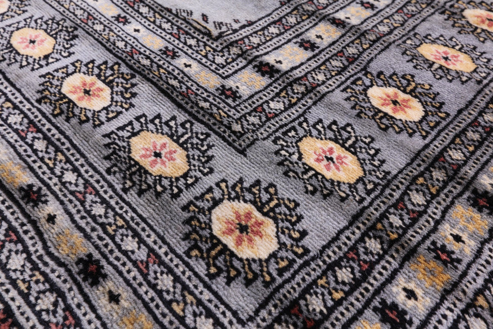 8' 4" X 10' 10" Silky Bokhara Hand-Knotted Wool Rug - Q15628
