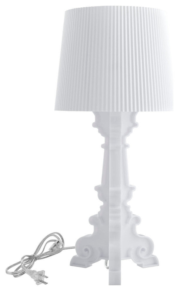 Modern Contemporary Living Room Table Lamp White White