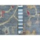 Deim Blue Hand Knotted Angora Oushak XL Runner Soft Afghan Wool Rug 2'6" x 19'2"