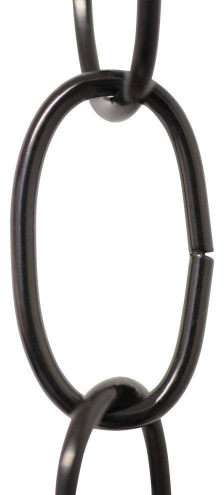 RCH Hardware Steel Standard Link Chandelier Chain, 65 Reel, Black, U38