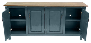 70" Modern Sideboard Buffet, Smokey Blue