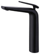 Deck Mounted Single Hole Bathroom Faucet, Matte Black