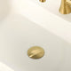 1-5/8" Push Pop-Up Drain Stopper With Overflow for Sink, Brushed Gold