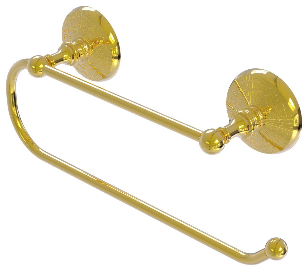 Prestige Monte Carlo Wall Mounted Paper Towel Holder, Polished Brass