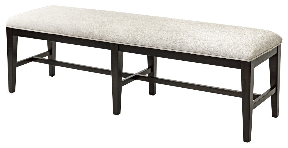 Modern Wood Dining Table Bench, Kitchen Seat, Black