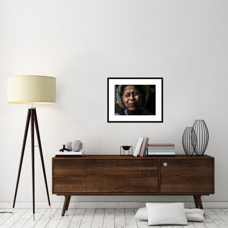 "Beautiful smile, Myanmar." Framed Digital Print by Cuomo Massimo, 30"x24"