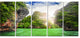 "Cave Rocks on Railay Beach" Landscape Canvas Print, 5 Panels, 60"x28"
