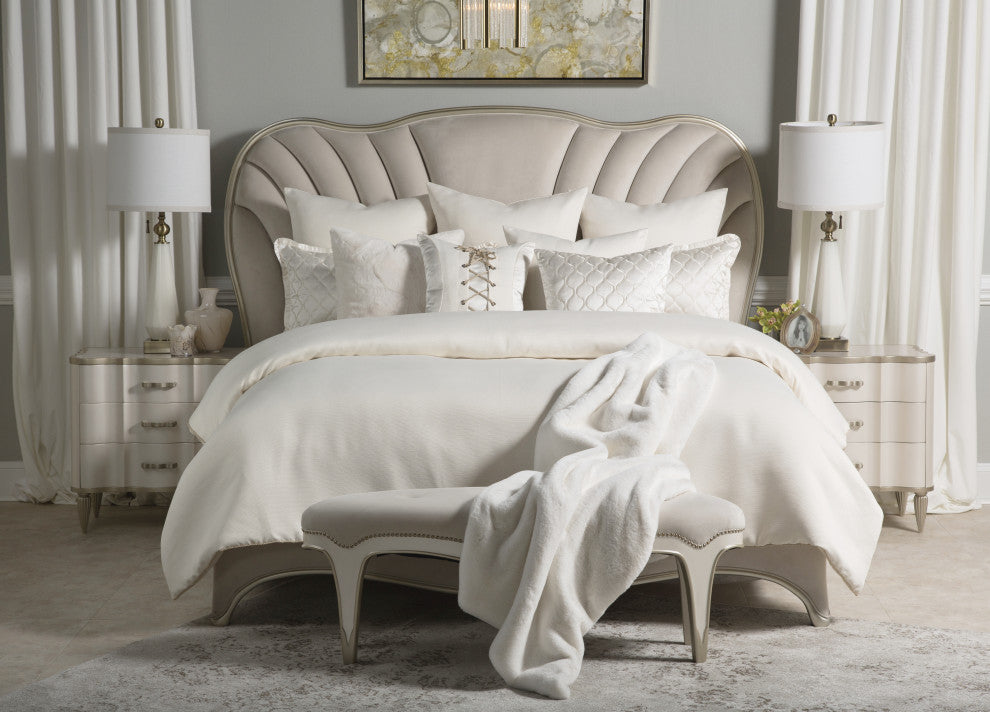 Hailey 9-Piece Queen Comforter Set - Ivory