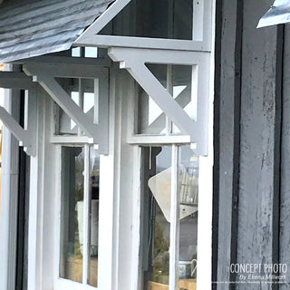 5 1/4"W x 5 1/4"D x 9 1/2"H Devon Corbel