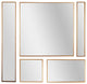 Bronze Metal Framed 5 Piece Accent Mirror Variety Set