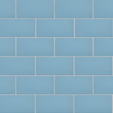 Piscina Brick Matte Blue Porcelain Floor and Wall Tile