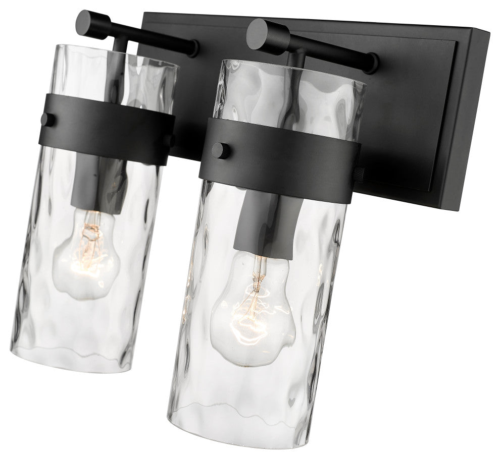 Zlite 3035-2V-MB 2-Light Vanity, Clear