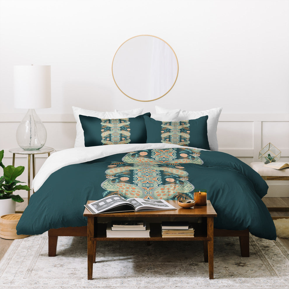 Holli Zollinger Chateau Peacock Duvet Cover Set, Twin XL