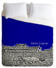 Deny Designs Bird Ave Penn State University Navy Duvet Cover - Lightweight