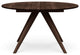 Copeland Catalina Round Extension Table, Smoke Cherry, 54x54
