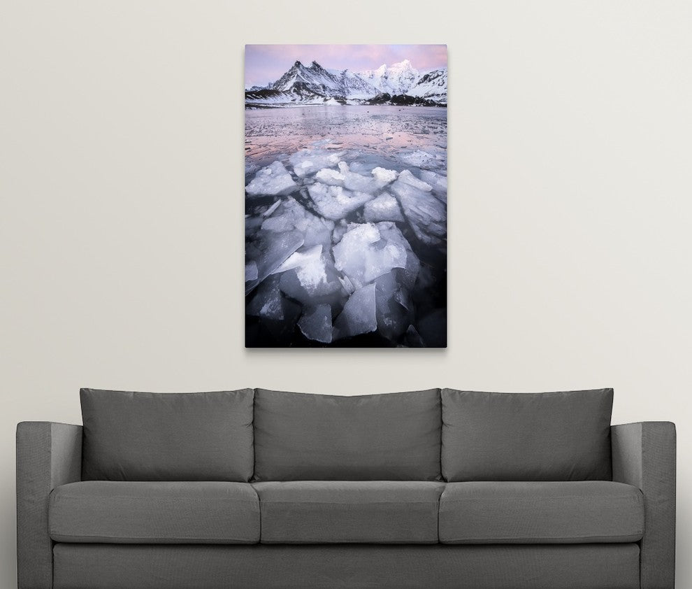 "Ice Land" Wrapped Canvas Art Print, 32"x48"x1.5"