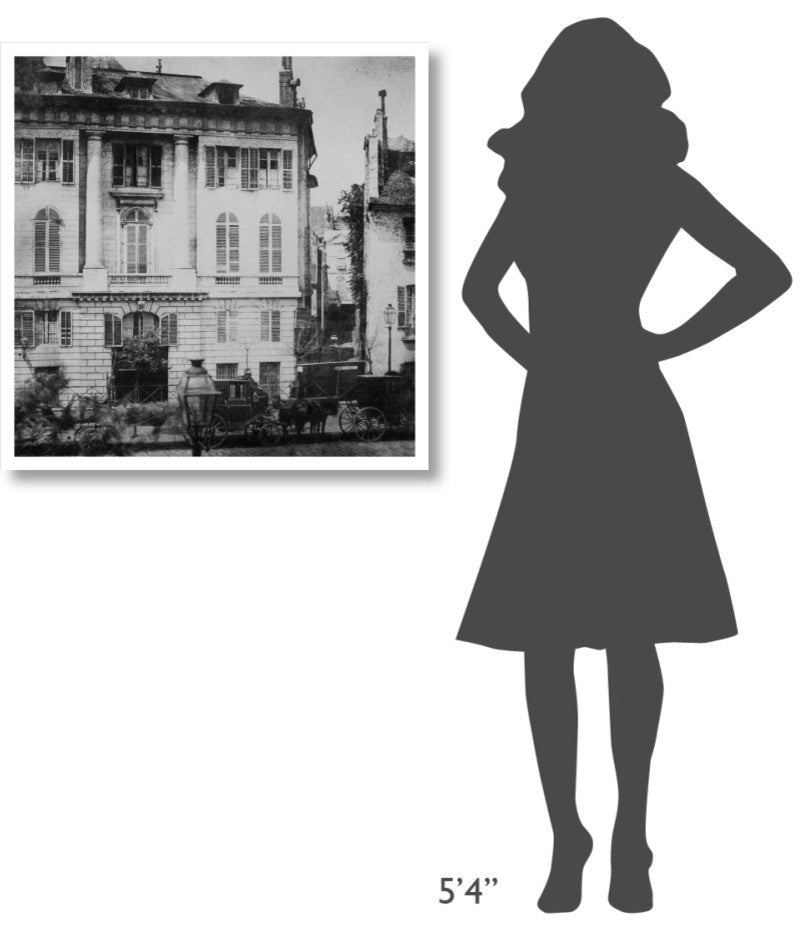 "Paris, May 1843 - Boulevard des Italiens" Paper Art, 32"x32"