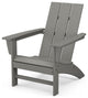 Polywood Modern Outdoor Adirondack Chair, Slate Gray