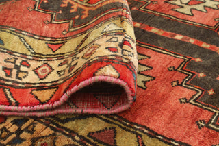 Fine Vintage Distressed Roshanak Red/Charcoal Runner, 3'2 x 7'7