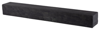 Rough Hewn Fireplace Shelf Mantel, Midnight Black, 60"