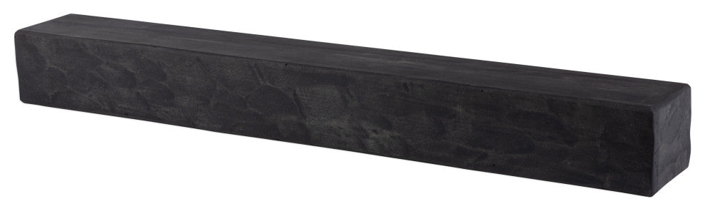 Rough Hewn Fireplace Shelf Mantel, Midnight Black, 60"