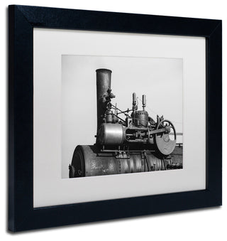 Jason Shaffer 'Steam Engine' Matted Framed Art, Black Frame, White Mat, 14x11
