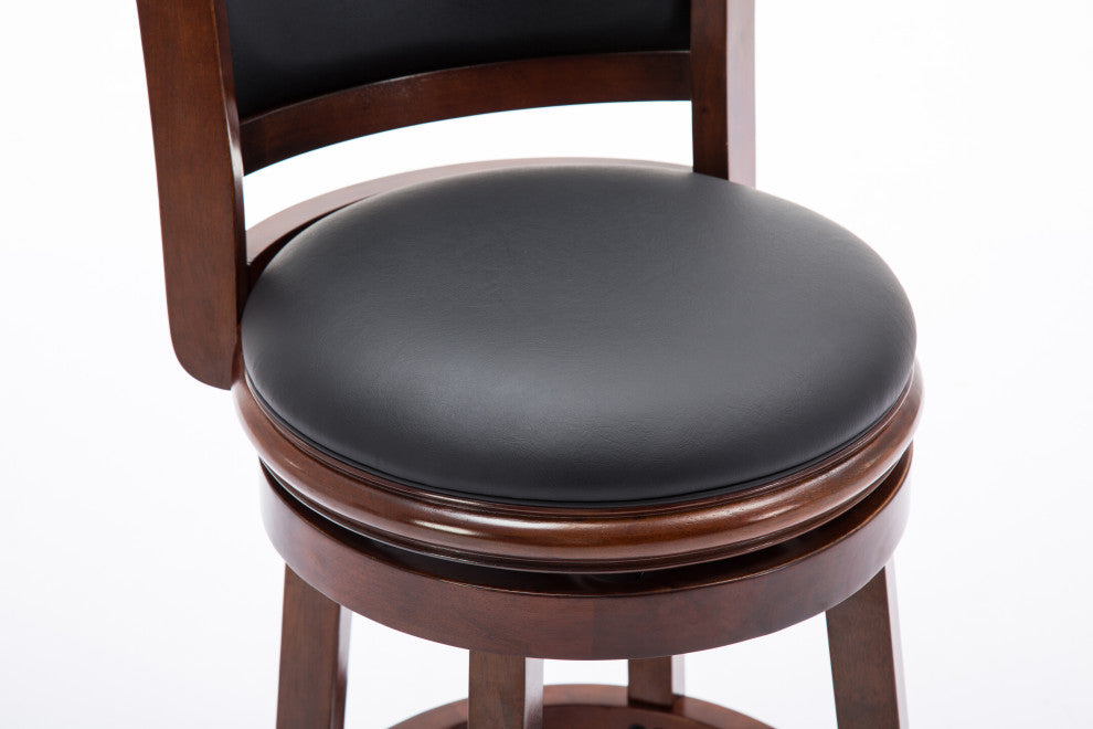 Augusta Swivel Counter Stool, Cherry