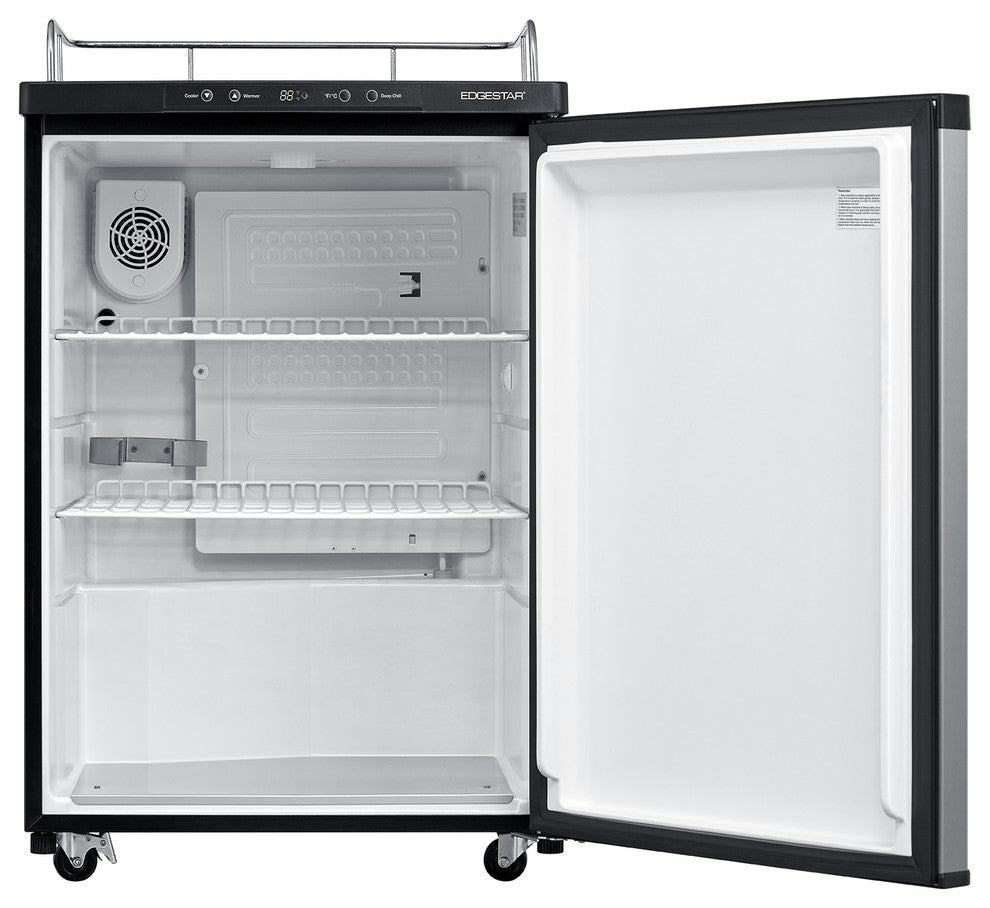 EdgeStar BR3002 24"W Kegerator Conversion Refrigerator for Full - Black