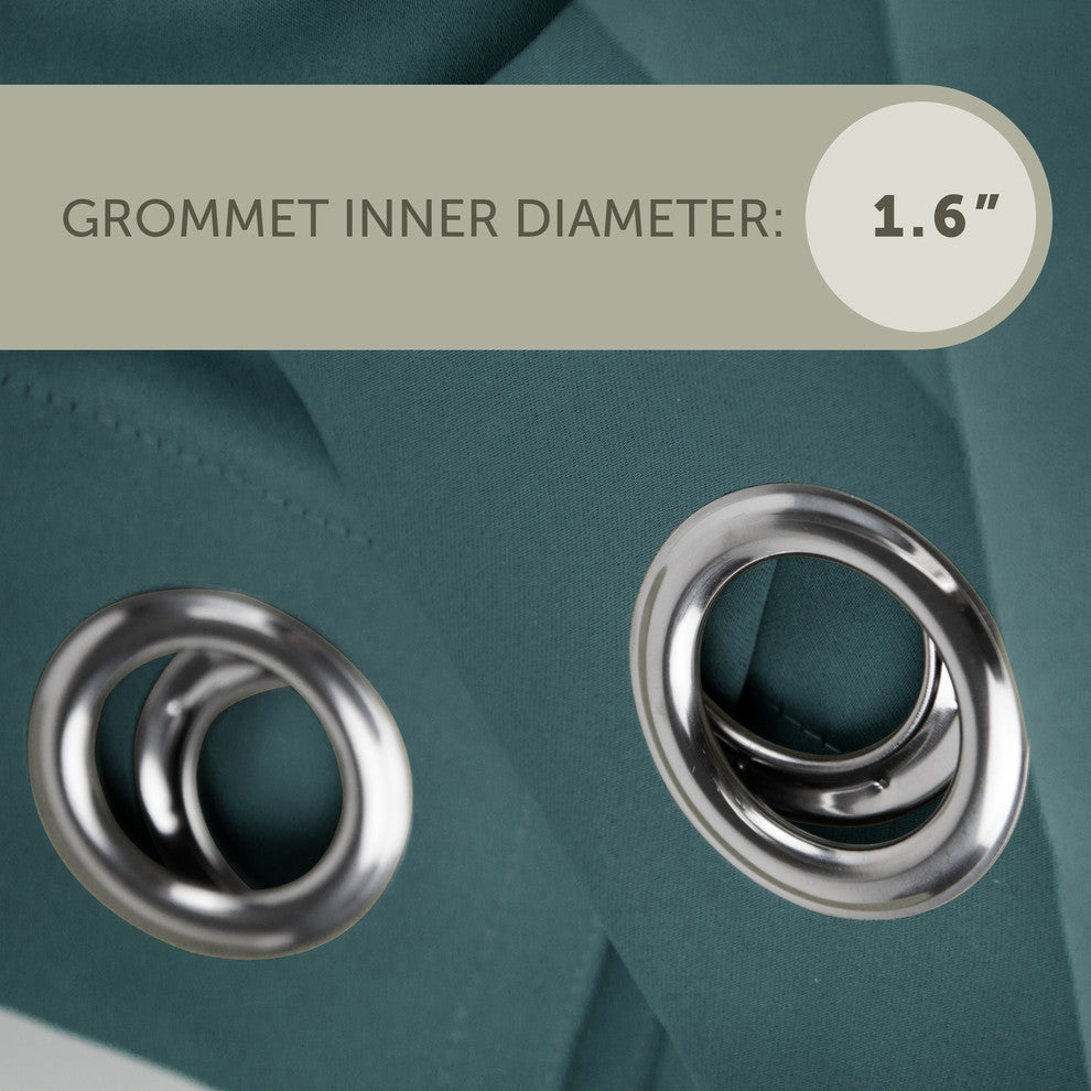 Heavy Duty Drapery Panel 52" x 63" 1 Panel, Turquoise