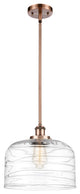 Innovations 916-1S-AC-G713-L-LED 1-Light Mini Pendant, Antique Copper