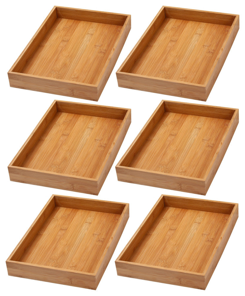 YBM Home Kitchen Drawer Organizer Storage Box 6 Pack, 10x14x2 Inch