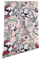 Deny Designs Marta Barragan Camarasa Flowering Poppy Wallpaper, Pink, 2'x10'