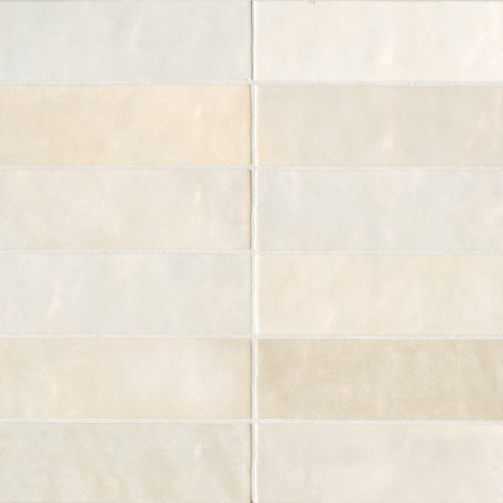 Cloe 2.5"x8" Artisan Ceramic Subway Tile, Creme