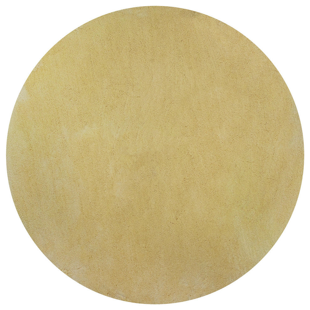 KAS Bliss 1574 Canary Yellow Shag Area Rug, 8' x 11'