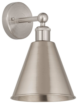 Ballston Cone 1-Light 8" Sconce, Satin Nickel