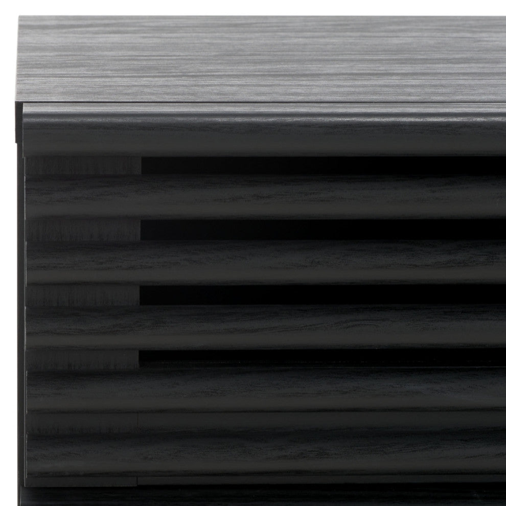 Safavieh Averi 2 Drawer Nightstand, Black