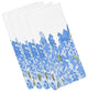Flower Bell Bunch Floral Print Napkins, Set of 4, Blue, 19"