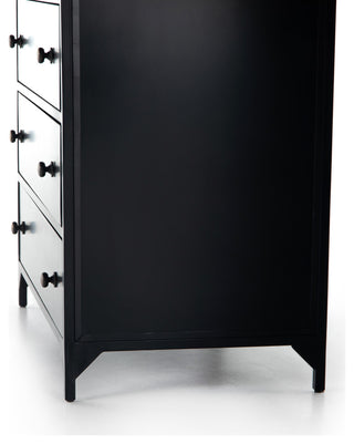 Belmont 8 Drawer Tall Dresser, Black