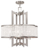 Livex 50575-91 4 Light Brushed Nickel Chandelier, Brushed Nickel