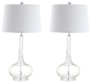 Bette 28.5" Glass Teardrop Table Lamp, Set of 2